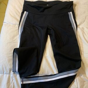 GAPFIT, Glastonbury, workout pants, high waist, back zipper pocket, black, large